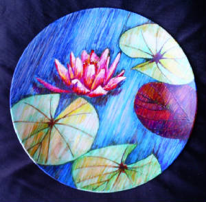 water lily plate